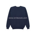 Men's Knitted Pineapple Stitch 100% Cotton Crewneck Pullover